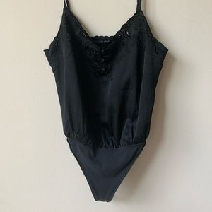 Abercrombie & Fitch Black Silk Bodysuit